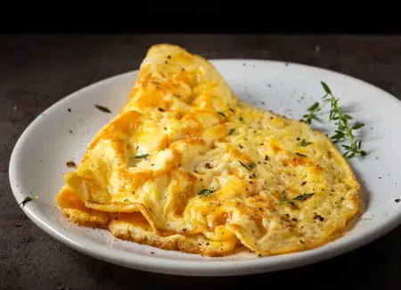 Omelette à l'oignon
