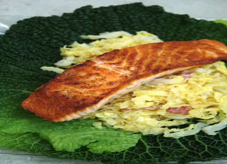 Saumon au chou facile