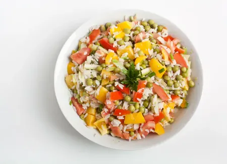 Salade de riz sucré-salé