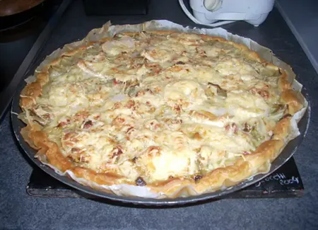 Tarte aux endives et jambon