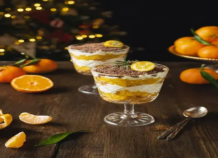 Verrine de clémentines au chocolat et spéculoos