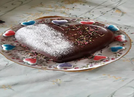 Coeur en chocolat pour la saint valentin