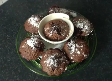 Coulant au chocolat au coeur de framboise