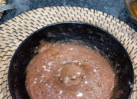 Moelleux au nutella au micro-ondes fait en 5 minutes