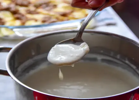 Comme une béchamel sans beurre ni lait pas chère du tout