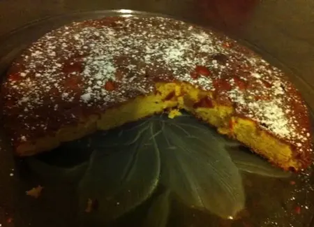 Gâteau pomme-amande (et cassonade)