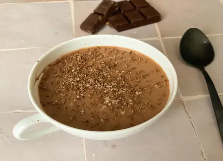 Mousse chocolat noisette express sans œuf