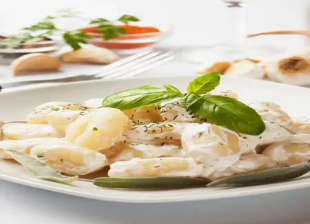 Gnocchi à la crème fraîche et citron