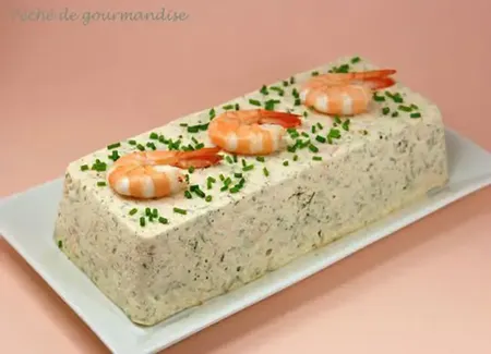 Terrine de poisson et langoustine