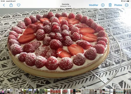 Tarte speculoos framboise