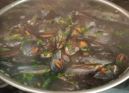 Moules au pineau des charentes