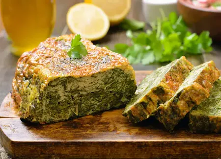 Cake aux épinards et chèvre frais