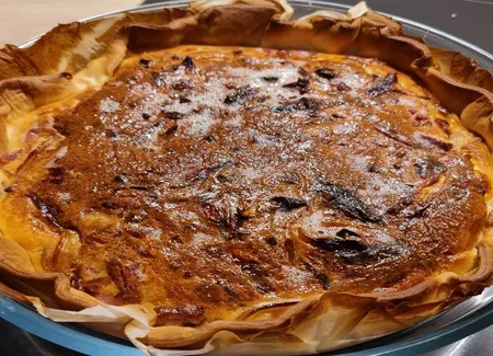 Tarte au maroilles améliorée à ma façon