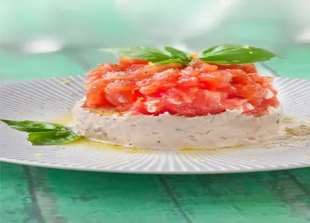 Tartare de tomates et thon
