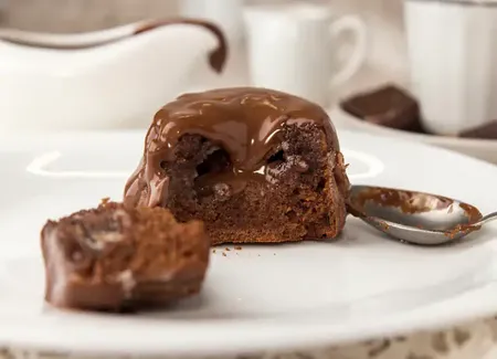 Mi-cuit cœur fondant au chocolat/caramel