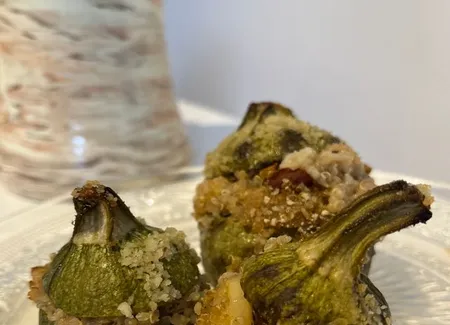 Courgettes farçies au quinoa