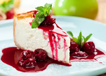 Cheese cake aux fruits rouges, croûte aux spéculoos