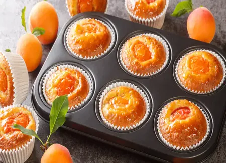 Muffins banane, abricot et chocolat