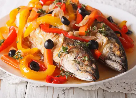 Poisson mariné aux epices