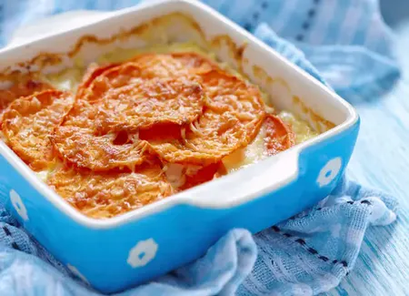 Gratin de panais et patate douce