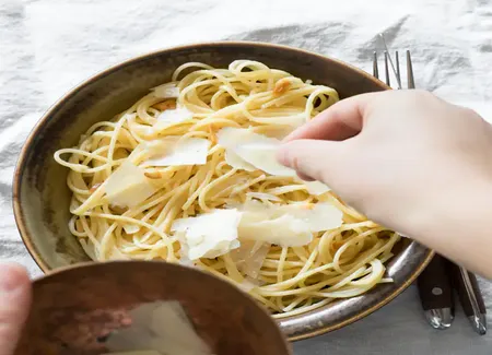 Spaghetti à l'ail