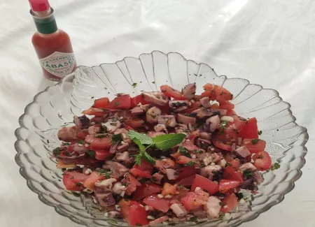 Salade de poulpe fraîche