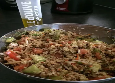 Salade tiède de quinoa gourmand