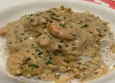 Crevettes au lait de coco
