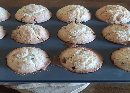Muffins à la noix de coco et fruits secs