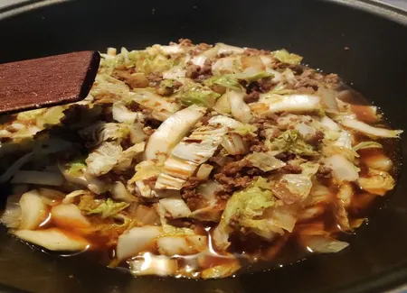 Chou chinois sauce soja