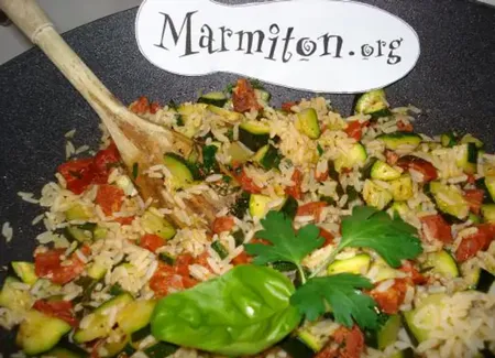Risotto aux courgettes et au chorizo