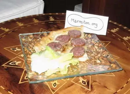 Tarte au mont d’or et à la saucisse de morteau
