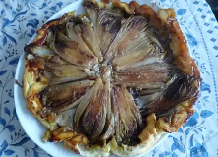 Tatin d'endives au bleu