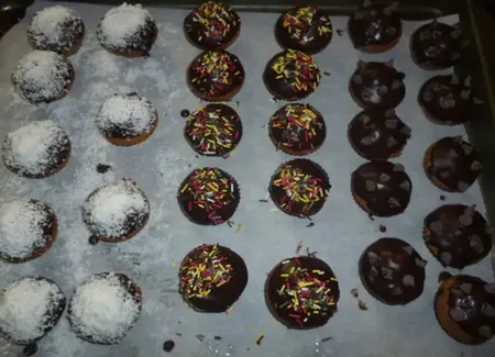 Petits cakes avec glacage