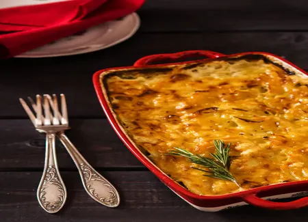 Gratin montagnard au jambon cru