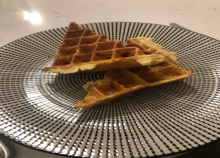 Gaufres salées fourrées au fromage