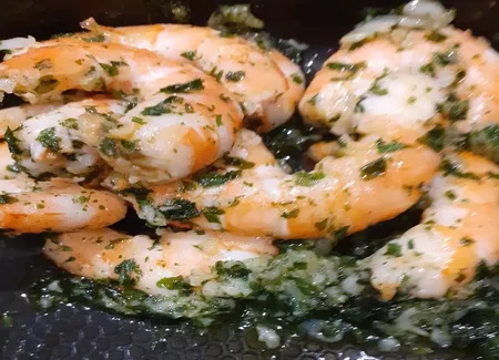 Persillade de crevettes