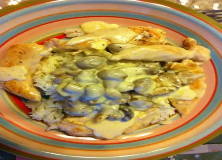 Blancs de poulet au saint marcellin