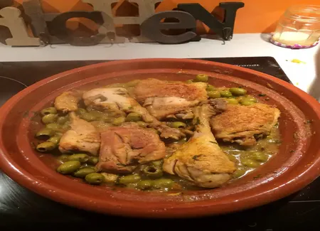 Tajine de poulet au citron confit (façon marrakech)
