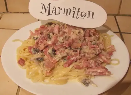 Carbonara aux trois jambons