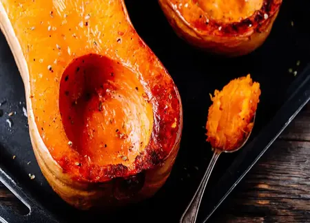 Courge butternut rôtie au airfryer