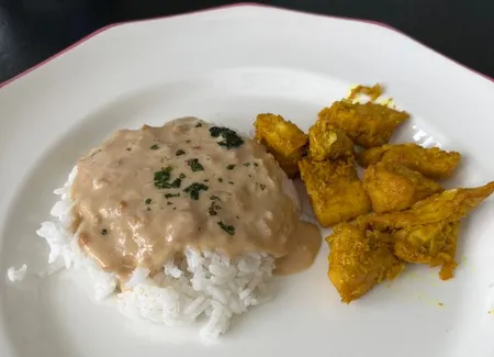 Poulet satay comme à bali