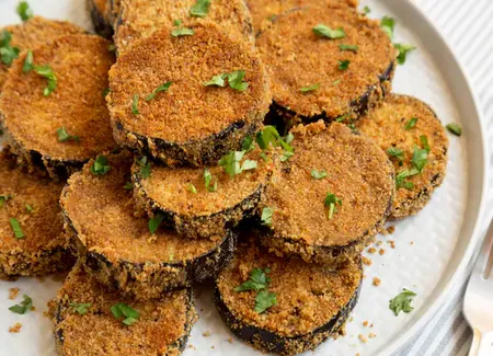 Aubergines panées au airfryer