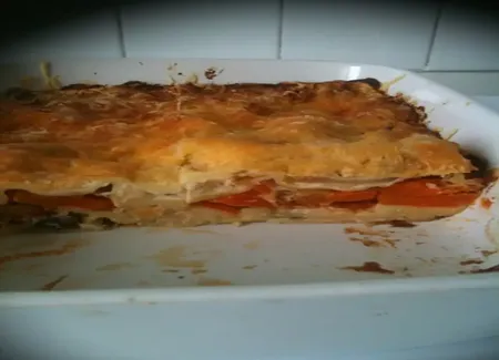 Lasagne au poulet et légumes d'hiver