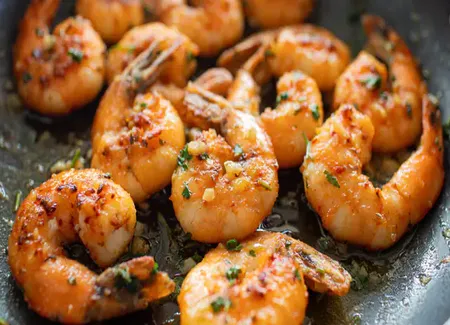 Crevettes à l'ail au airfryer