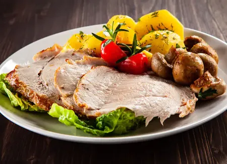 Rôti de veau et petits légumes au airfryer