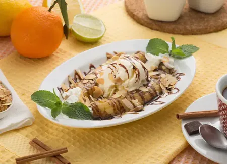 Banana split au airfryer