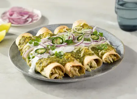 Enchiladas verdes au airfryer