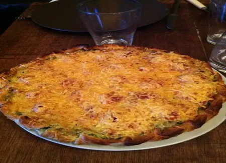 Quiche aux épinards et aux petits lardons