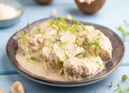 Escalope de dinde à la crème au airfryer